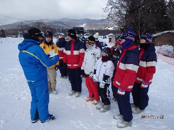 スキー実習開校式