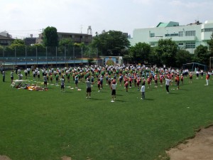 タグラグビーの授業