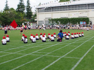 芝生の運動会